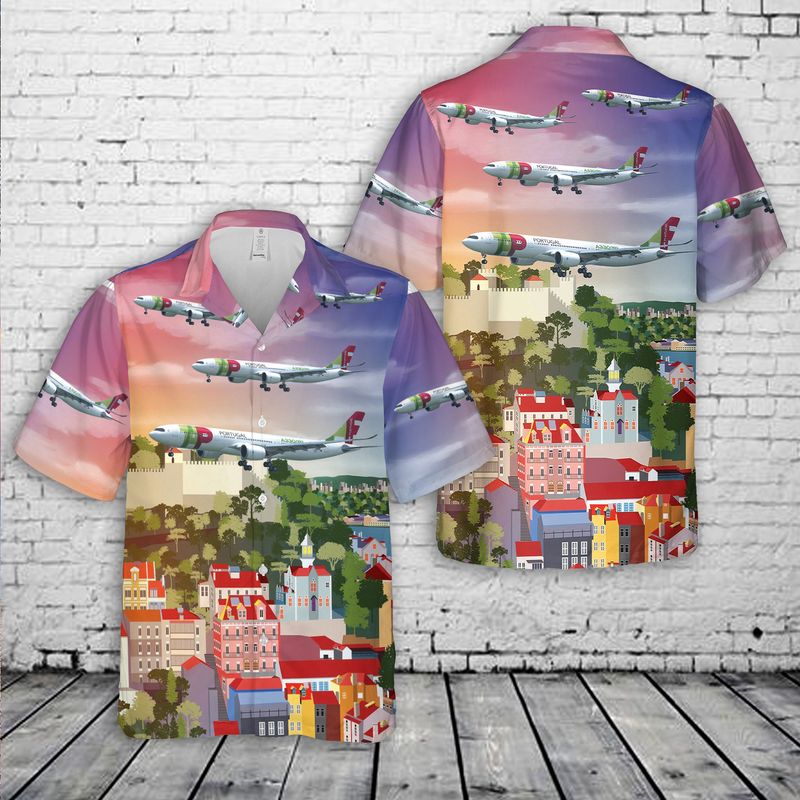 TAP Air Portugal L-1011-500 Hawaiian Shirt