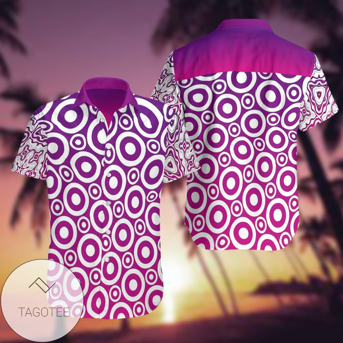 Tangled Hawaiian II Graphic Print Short Sleeve Hawaiian Casual Shirt