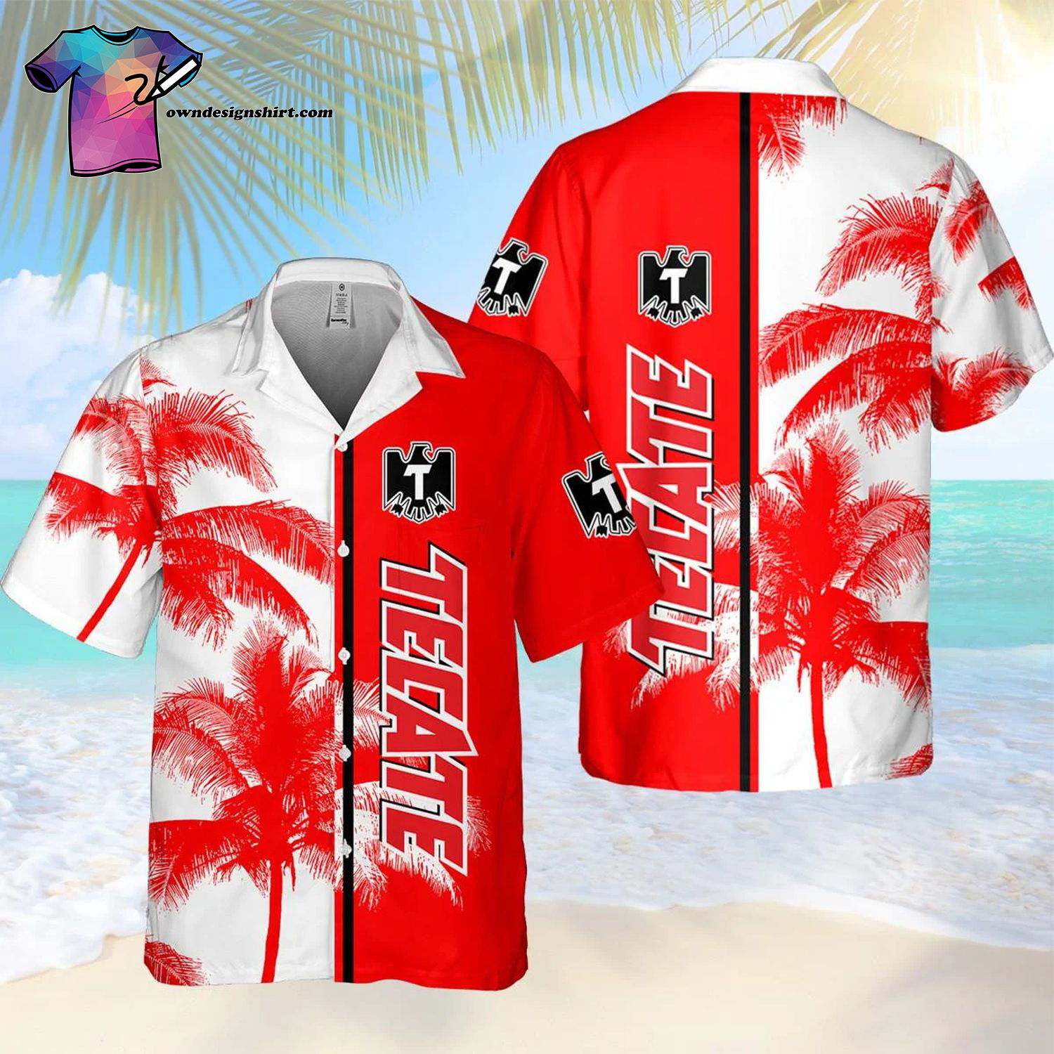 Tecate Beer Summer Vibes Hawaiian Shirt