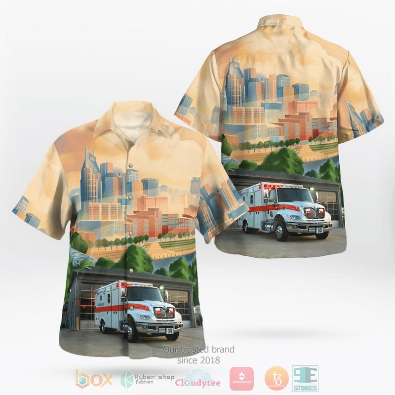 Tennessee Sevier County Ambulance Service Hawaiian Shirt