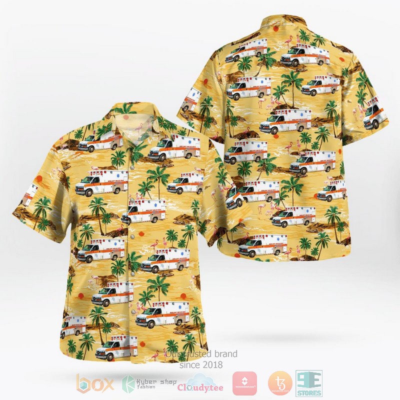 Tennessee Hamilton County EMS Hawaiian Shirt