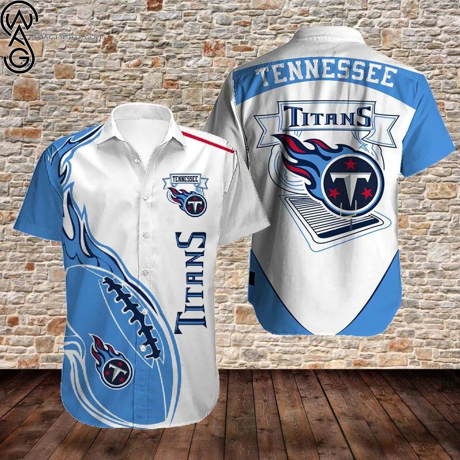 Tennessee Titans And Mickey Mouse Sports Fan All Over Print Hawaiian Shirt