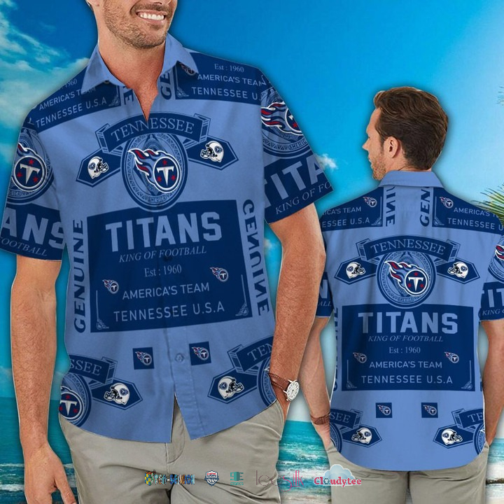 Tennessee Titans Ocean Fishes Hawaiian Shirt Beach Short