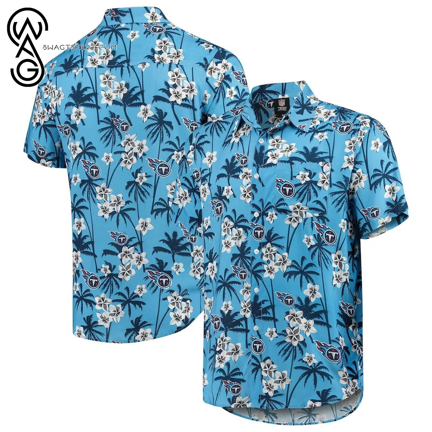 Tennessee Titans Logo Floral Summer Aloha Hawaiian Shirt