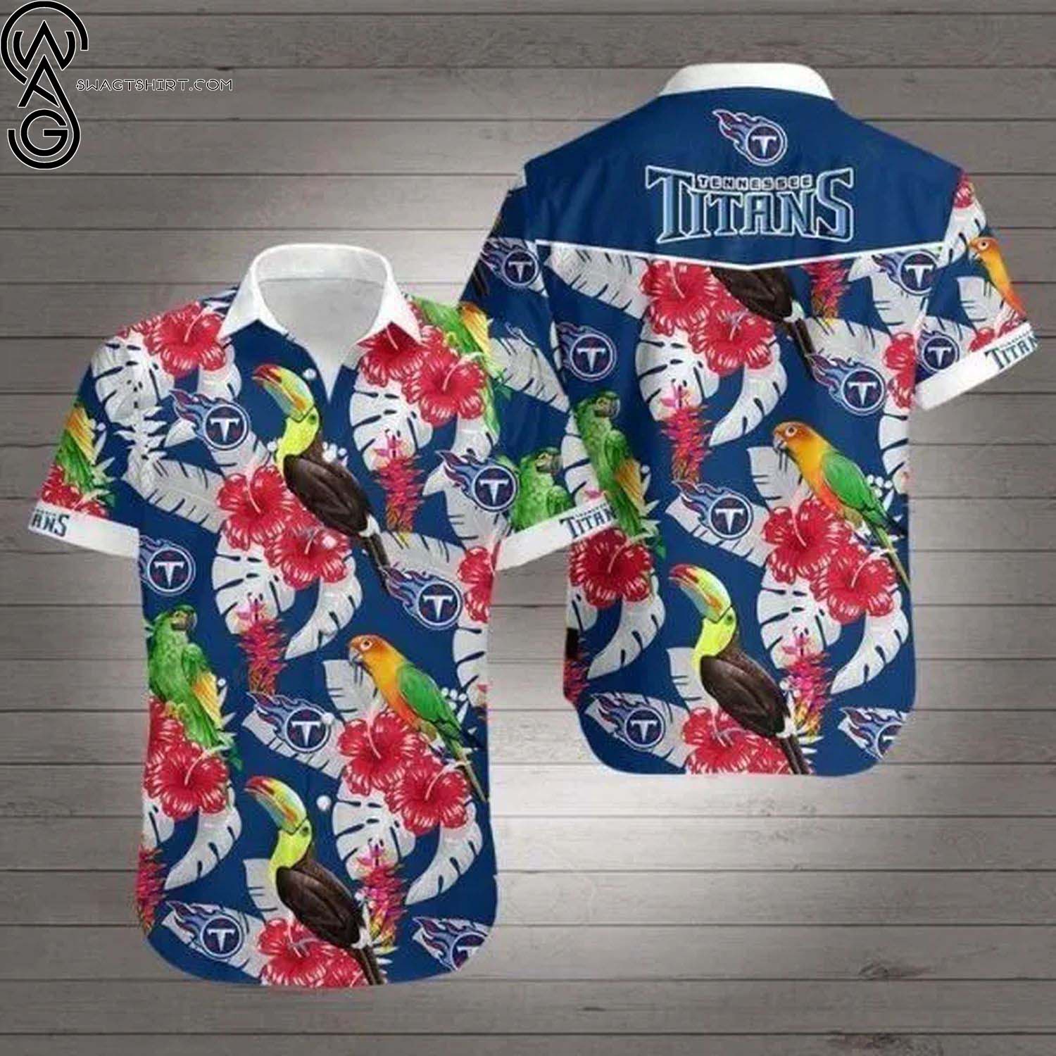 Tennessee Titans NFL Tropical All Over Print Hawaiian Shirt