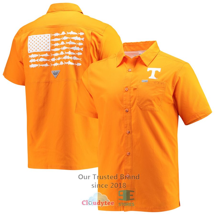 Tennessee Volunteers Tennessee Orange Floral Button-Up Hawaiian Shirt