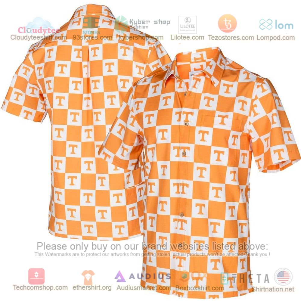 Tennessee Volunteers Tommy Bahama Forest Fronds Oatmeal Hawaiian Shirt