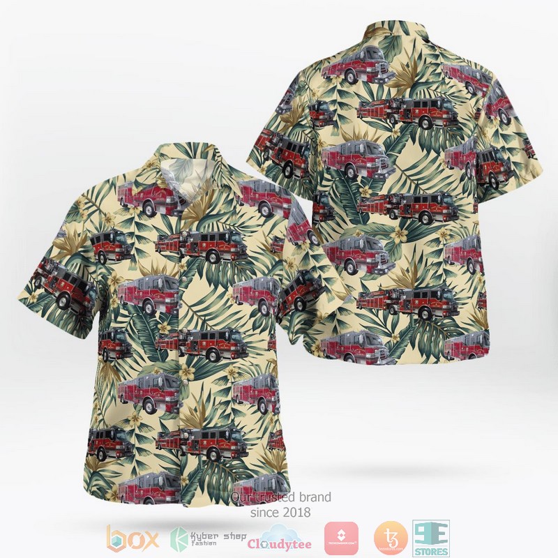 Texas Bexar County ESD 10 Fire Division Hawaiian Shirt