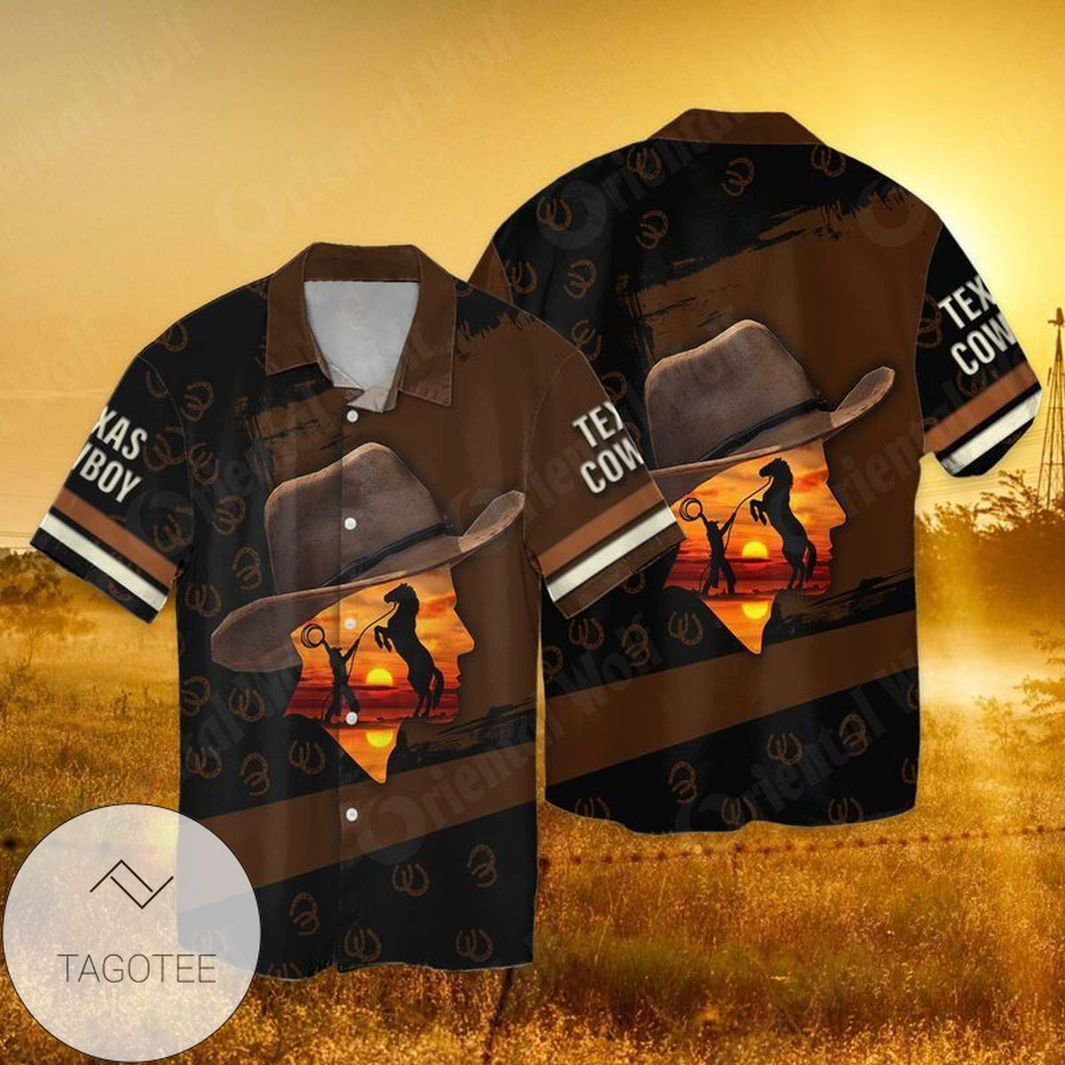 Texas Cowboy Hawaii Shirt