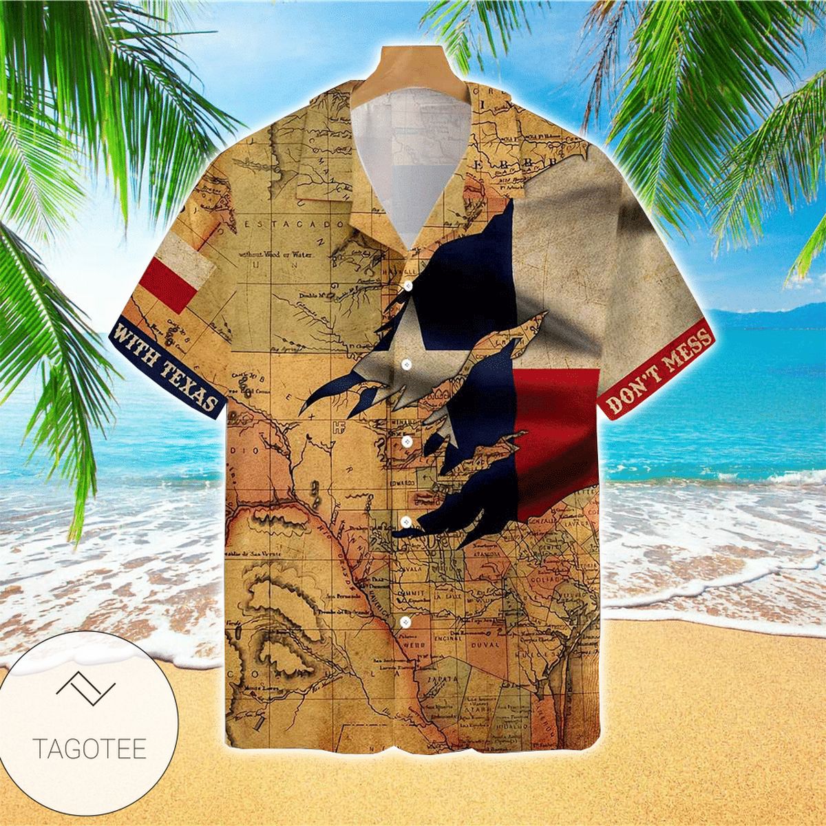 Texas Flag & Rodeo Texas Custom Hawaiian Shirt