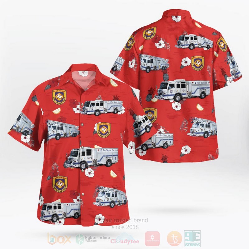 Texas Dallas Fort Worth International Airport Fire Rescue Hawaiian shirt