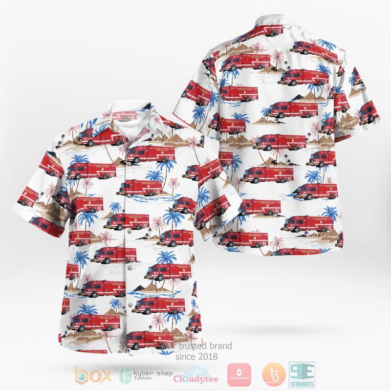 Texas Hurst Fire Department Hawaiian Shirt