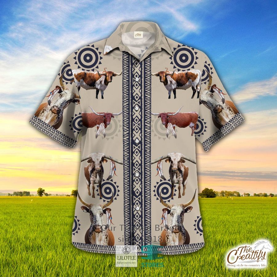 Texas Longhorn in Hopper’s Hawaiian Shirt