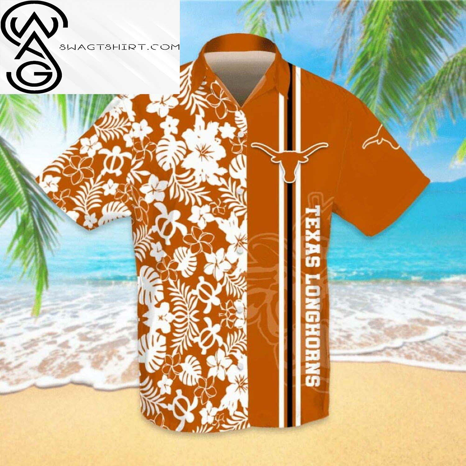 Texas Longhorns And Baby Yoda Summer Vacation Hawaiian Shirt