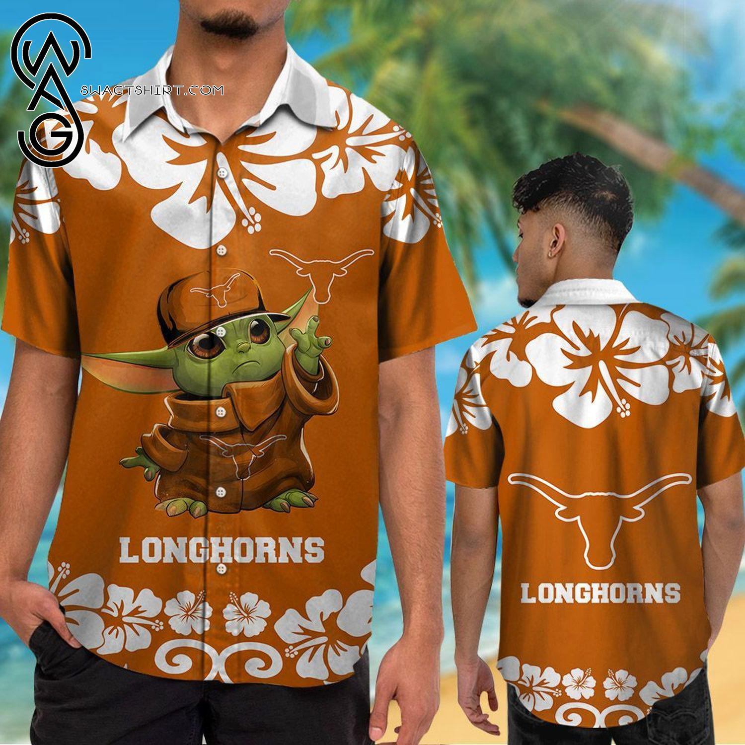 Texas Longhorns Logo Summer Vacation Hawaiian Shirt