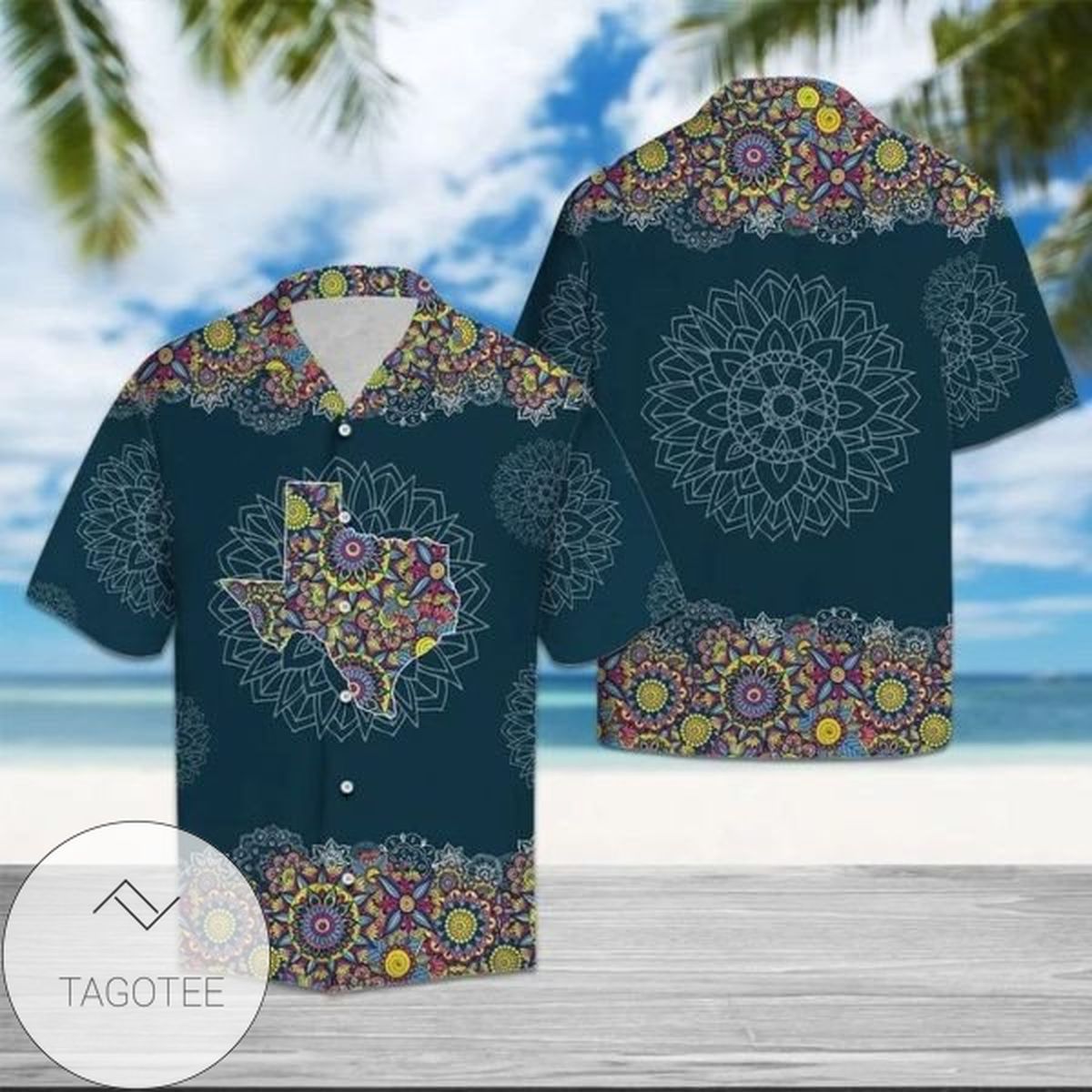 Texas Mandala Hawaii Shirt