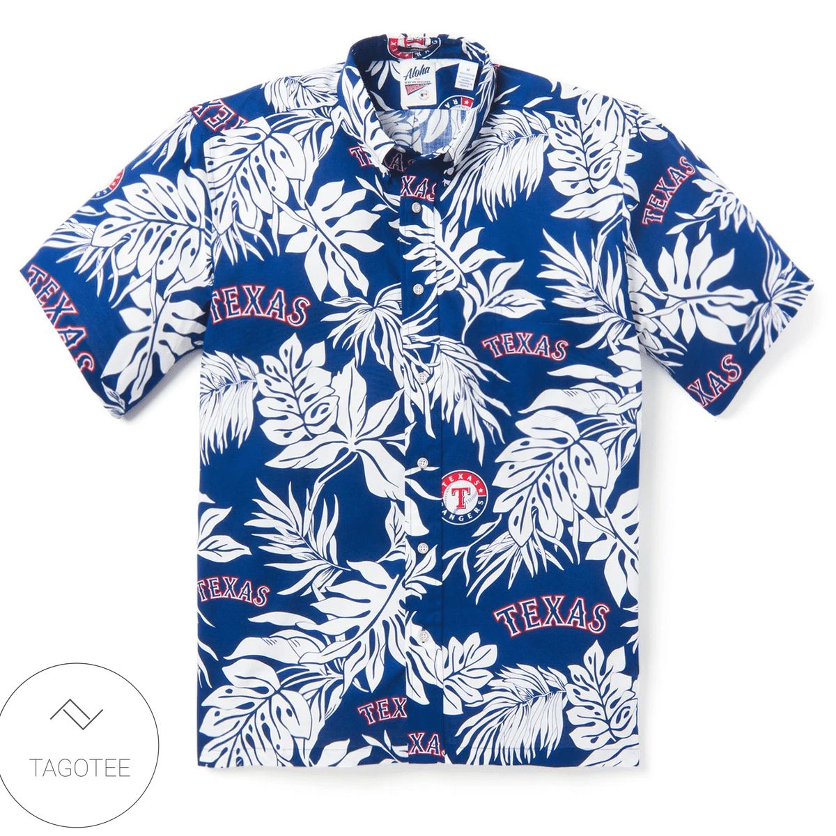 Texas State Map Hawaiian Shirt