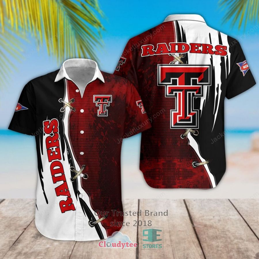 Texas Tech Red Raiders Tommy Bahama Coconut Point Playa Flora IslandZone Black Hawaiian Shirt