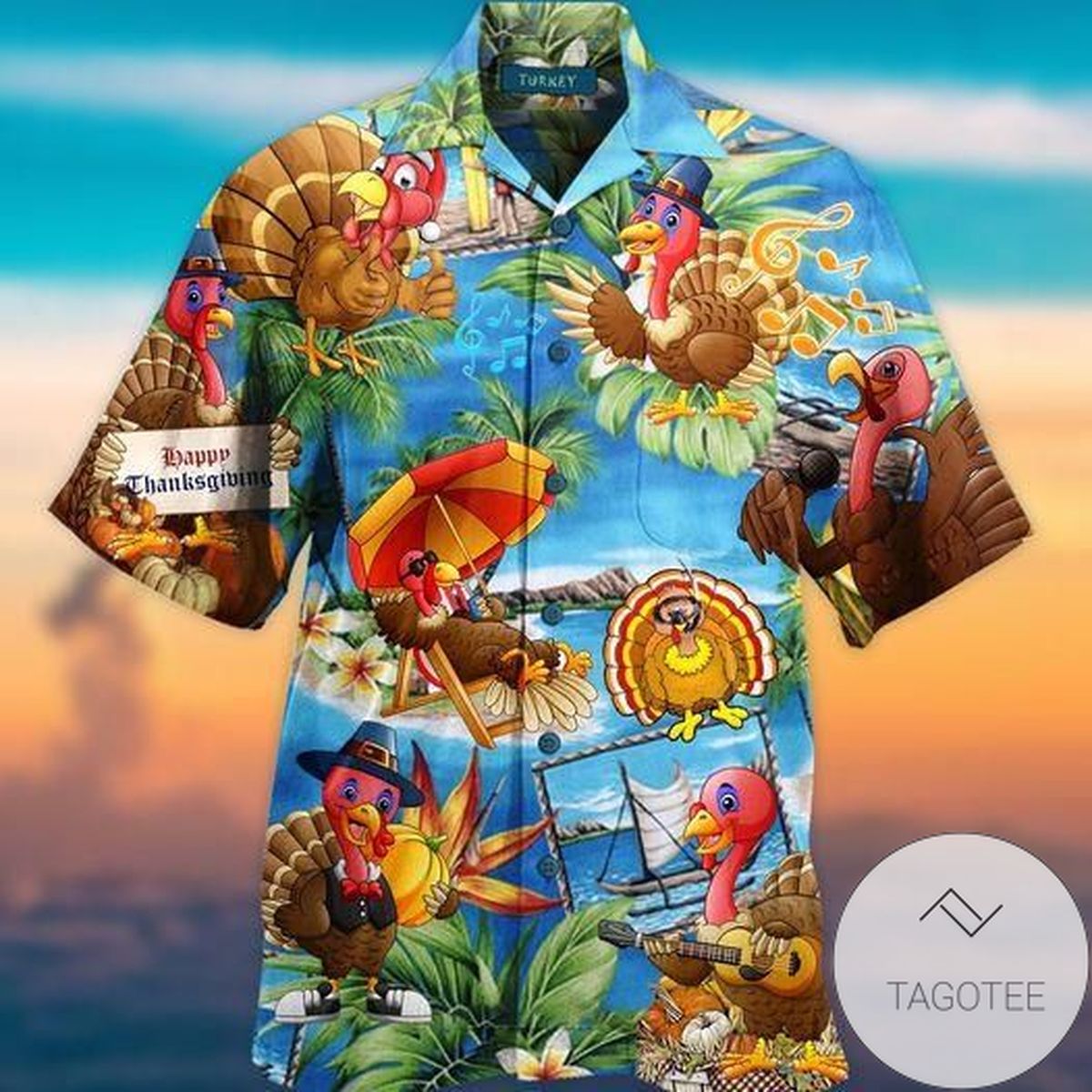 Thanksgiving German Shepherd Amazing Colorful Hawaiian Shirt