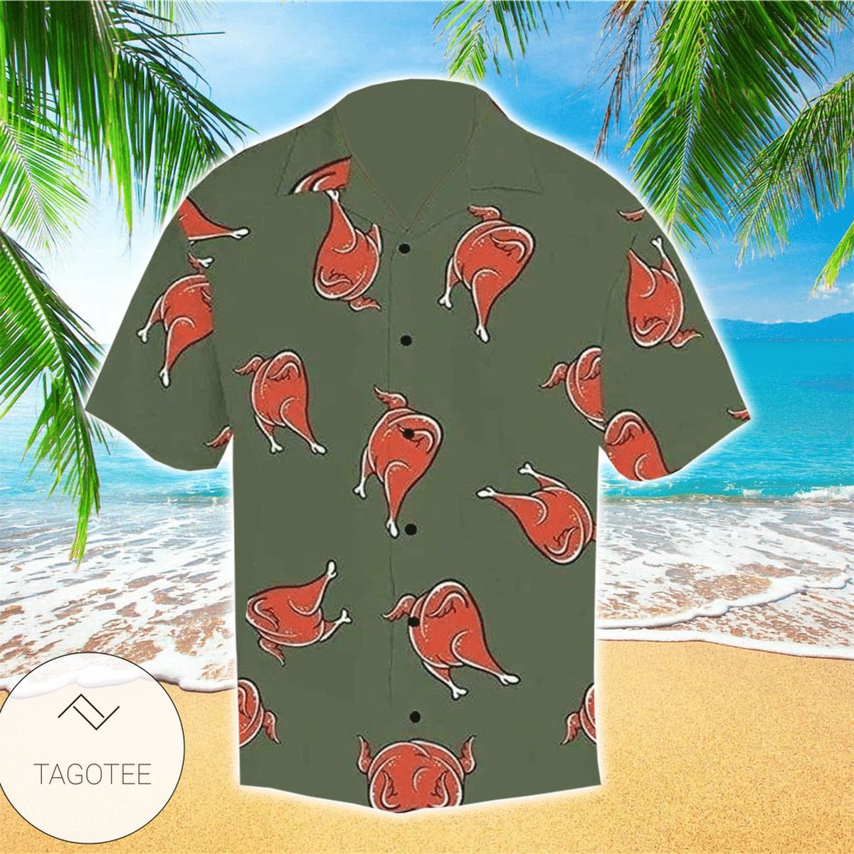 Thanksgiving Pumpkin Pie Cream Hawaiian Shirt