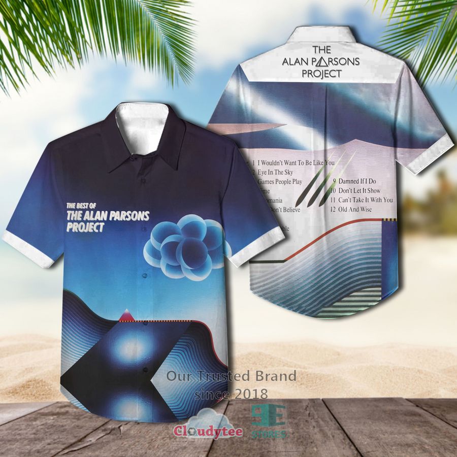 The Alan Parsons Project Stereotomy Blue Casual Hawaiian Shirt