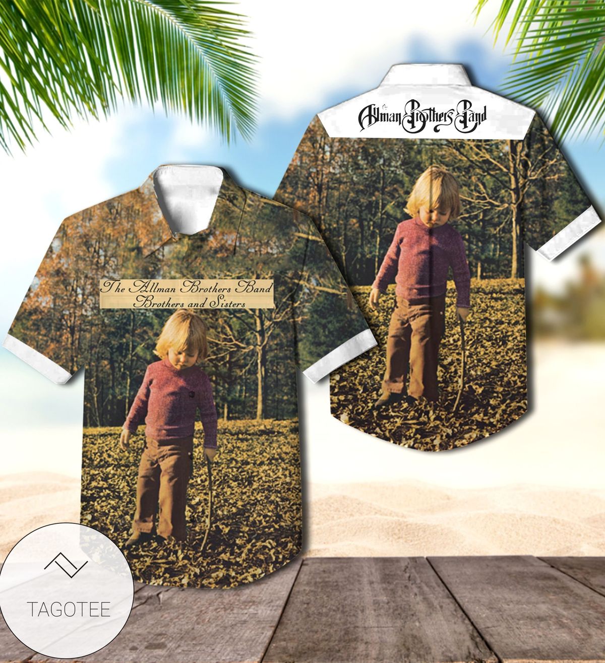 The Allman Brothers Band Eat A Peach Album Cover Hawaiian Shirt