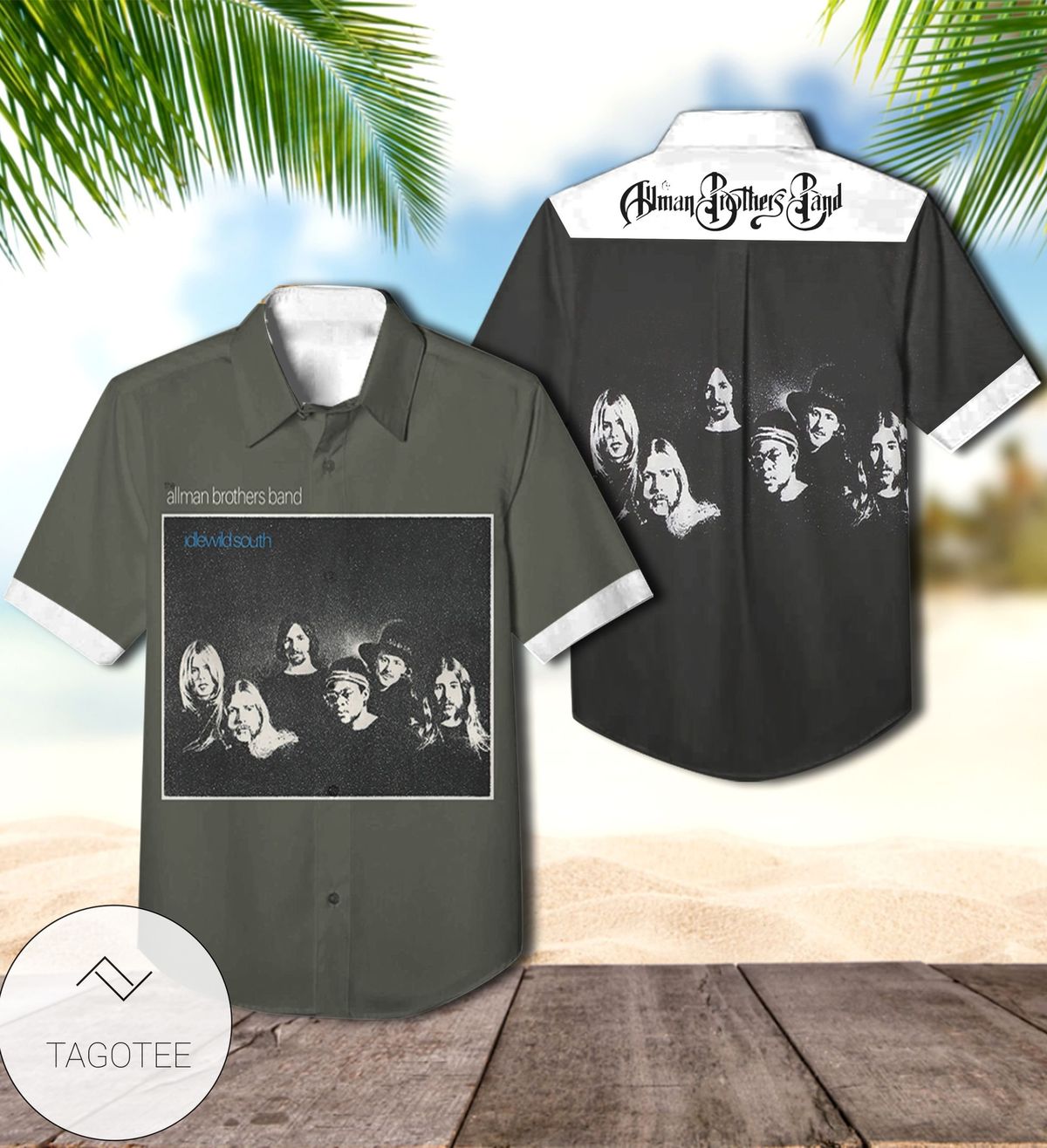 The Allman Brothers Band Hittin’ The Note Album Cover Hawaiian Shirt