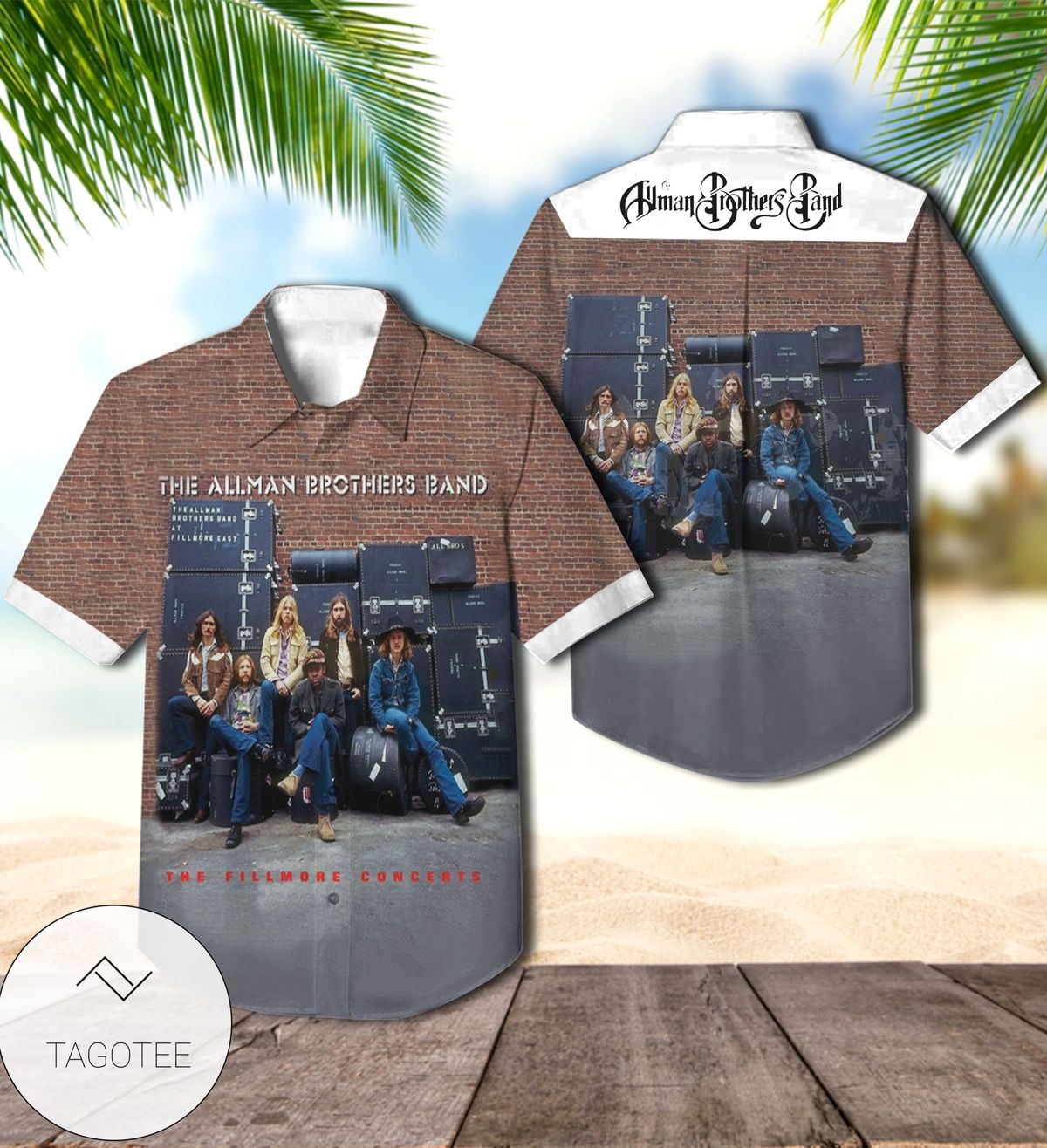 The Allman Brothers Band Where It All Begins Album Cover Hawaiian Shirt