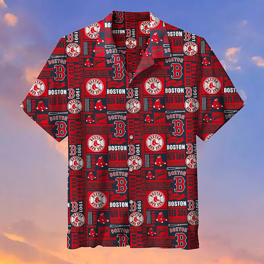 The Boston Red Sox Baseball Unisex Hawaiian Shirt 3D All Over Print Men Women Unisex Model 689