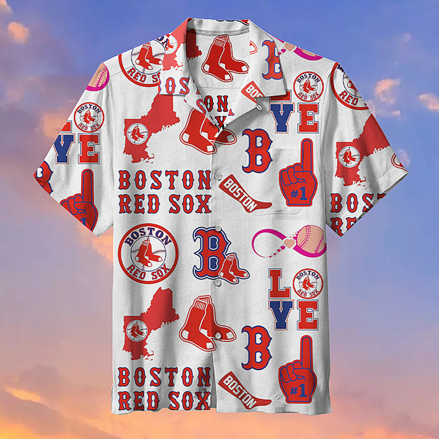 The Boston Red Sox Baseball Unisex Hawaiian Shirt 3D All Over Print Men Women Unisex Model 473