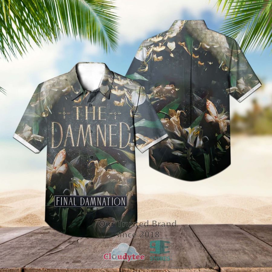 The Damned Band Machine Gun Etiquette Album Hawaiian Shirt