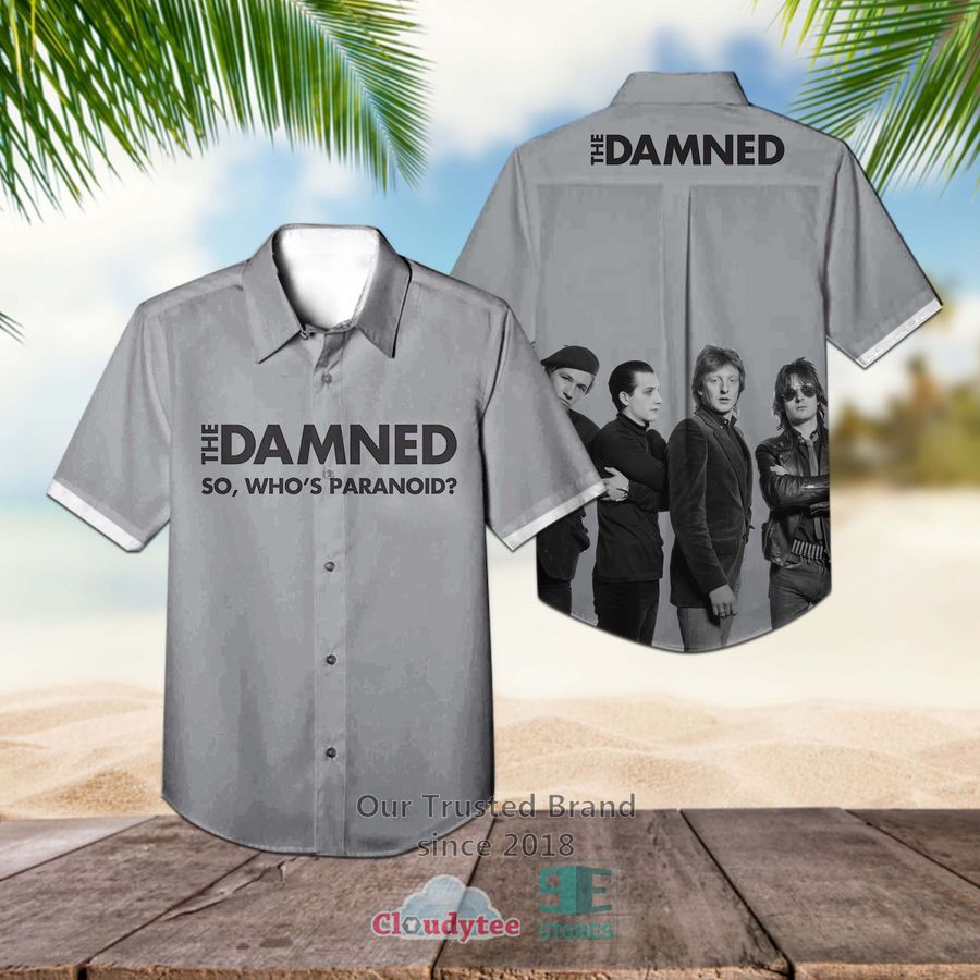 The Damned Band The Black Album Hawaiian Shirt