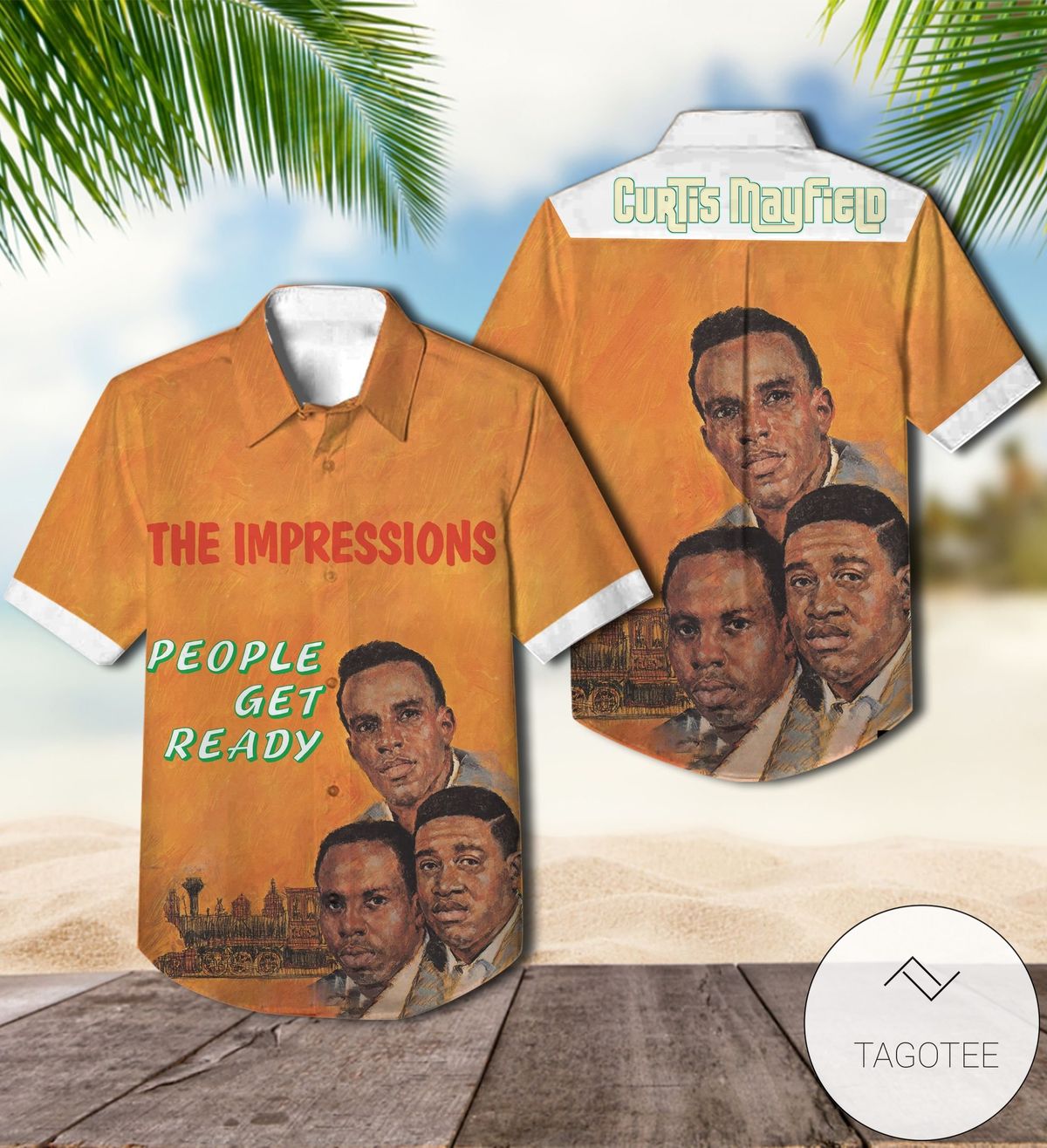 The Impressions One By One Album Cover Hawaiian Shirt