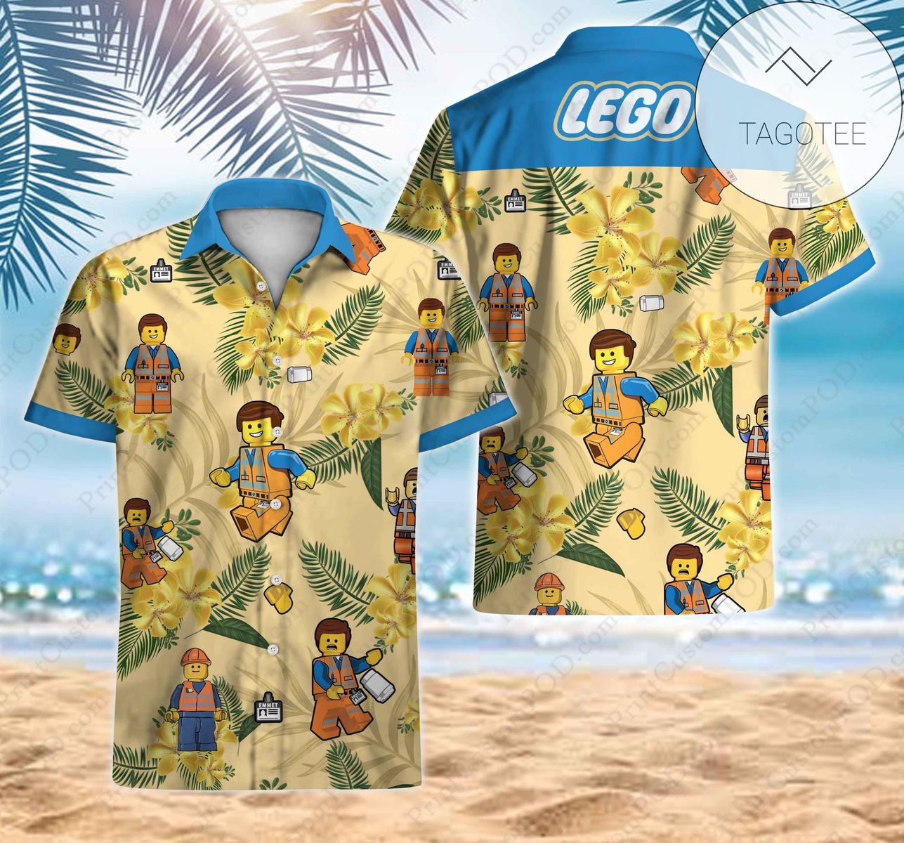 The Legend of Zelda Hawaiian Graphic Print Short Sleeve Hawaiian Casual Shirt