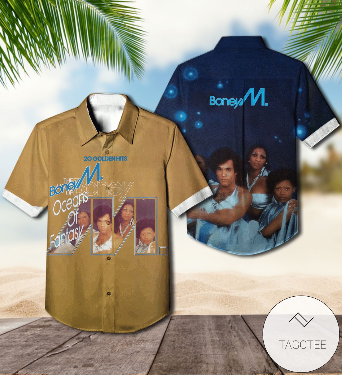 The Mermaid Movie Hawaiian Graphic Print Short Sleeve Hawaiian Casual Shirt