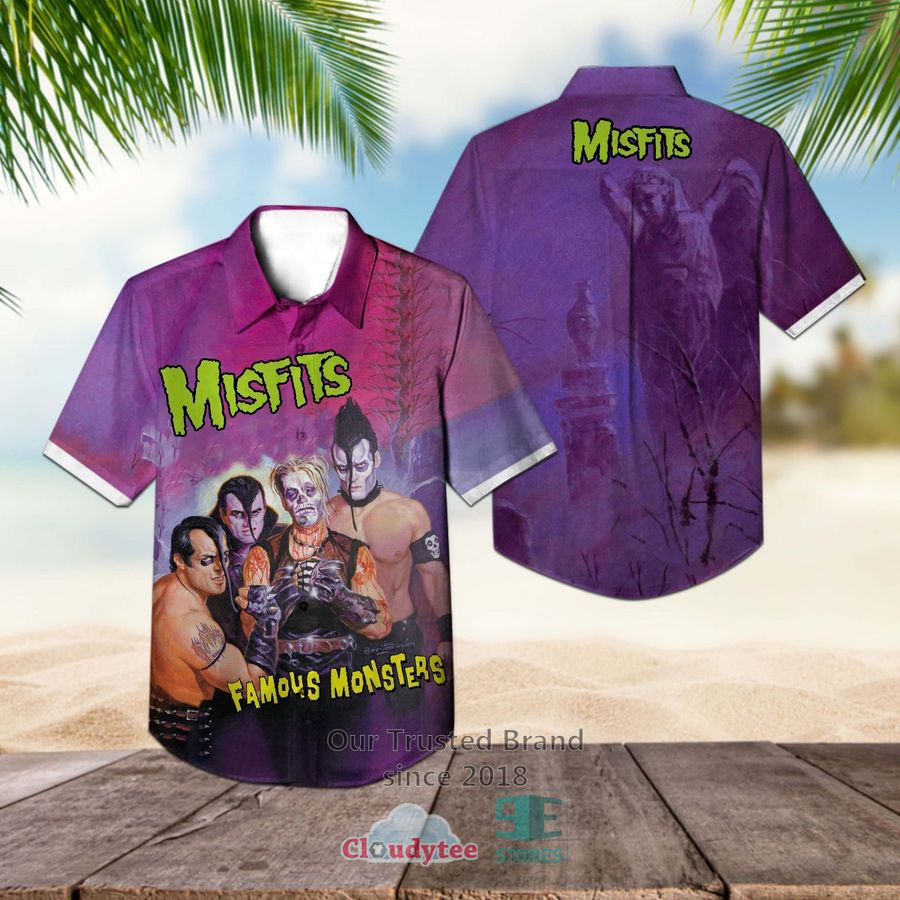 The Misfits Band Famous Monsters Album Hawaiian Shirt