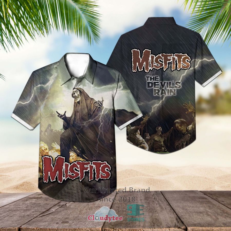 The Misfits Band Land Of The Dead Album Hawaiian Shirt