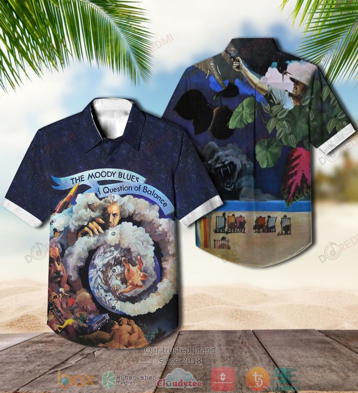 The Moody Blues A Question of Balance Dark Hawaiian Shirt