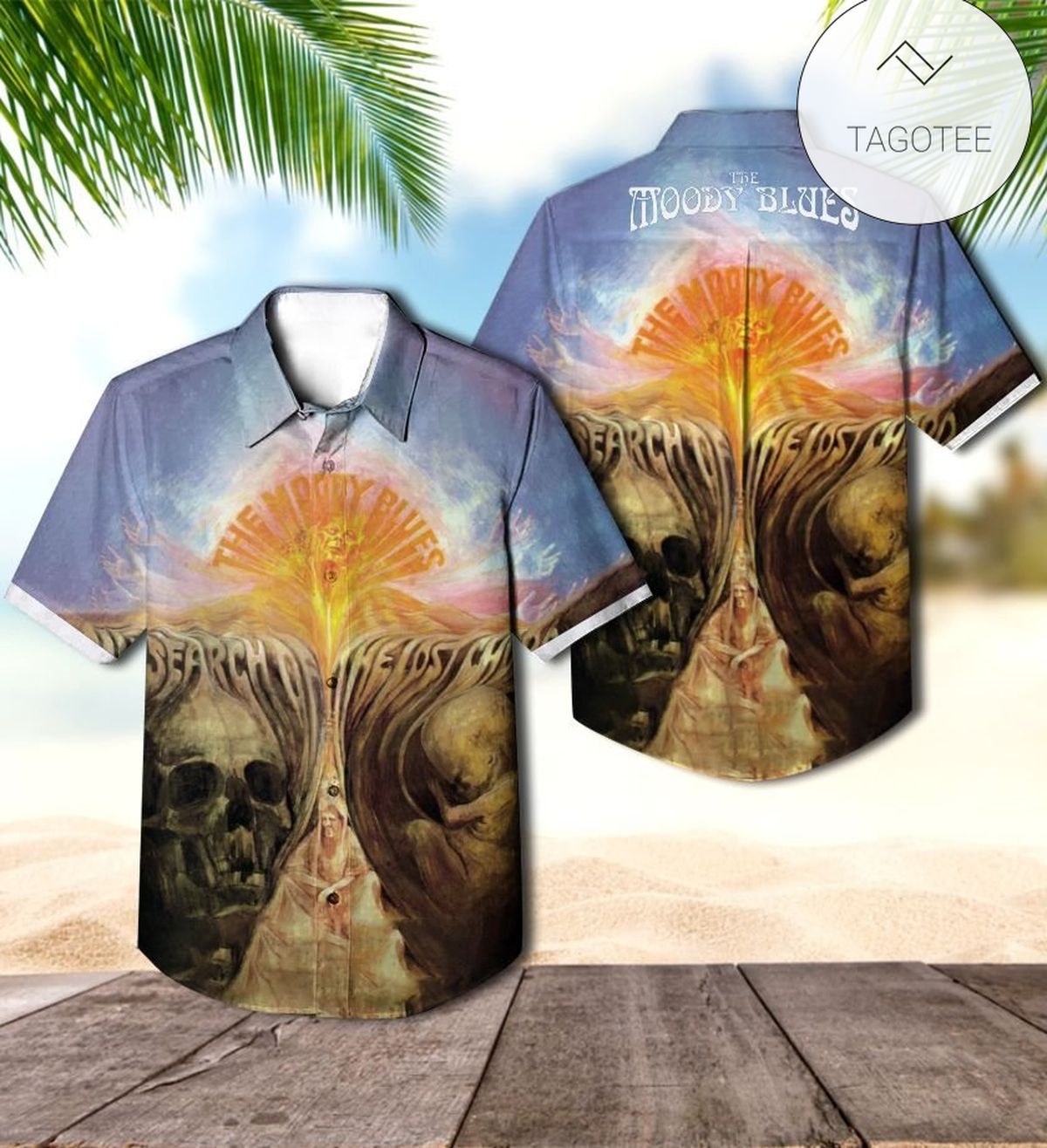 The Moody Blues Long Distance Voyager Album Cover Hawaiian Shirt