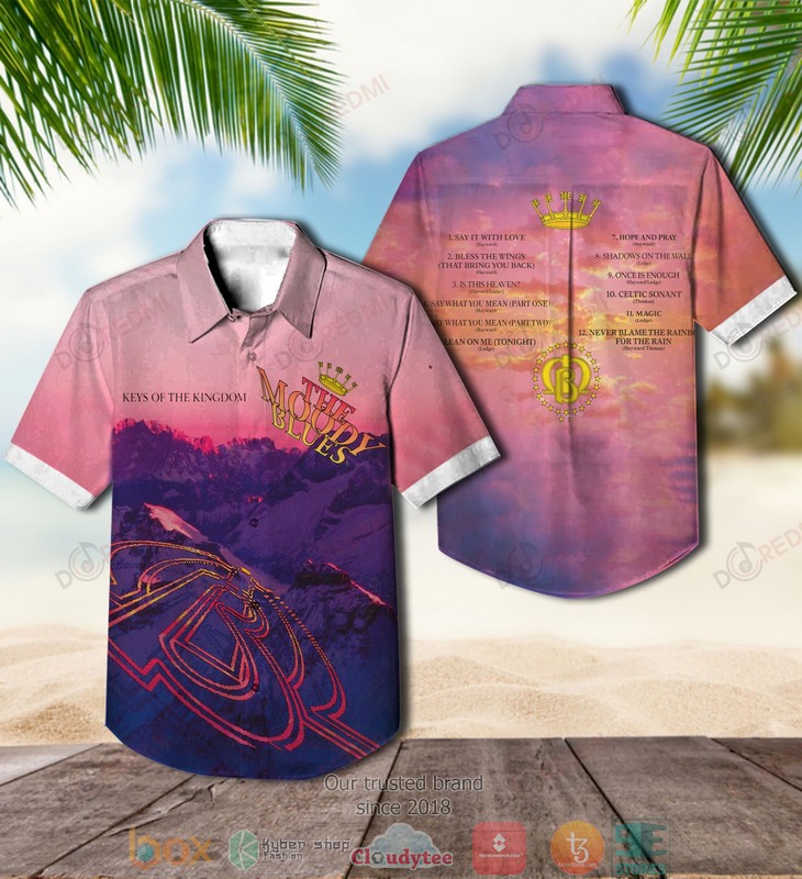 The Moody Blues In Search of the Lost Chord Purple Hawaiian Shirt