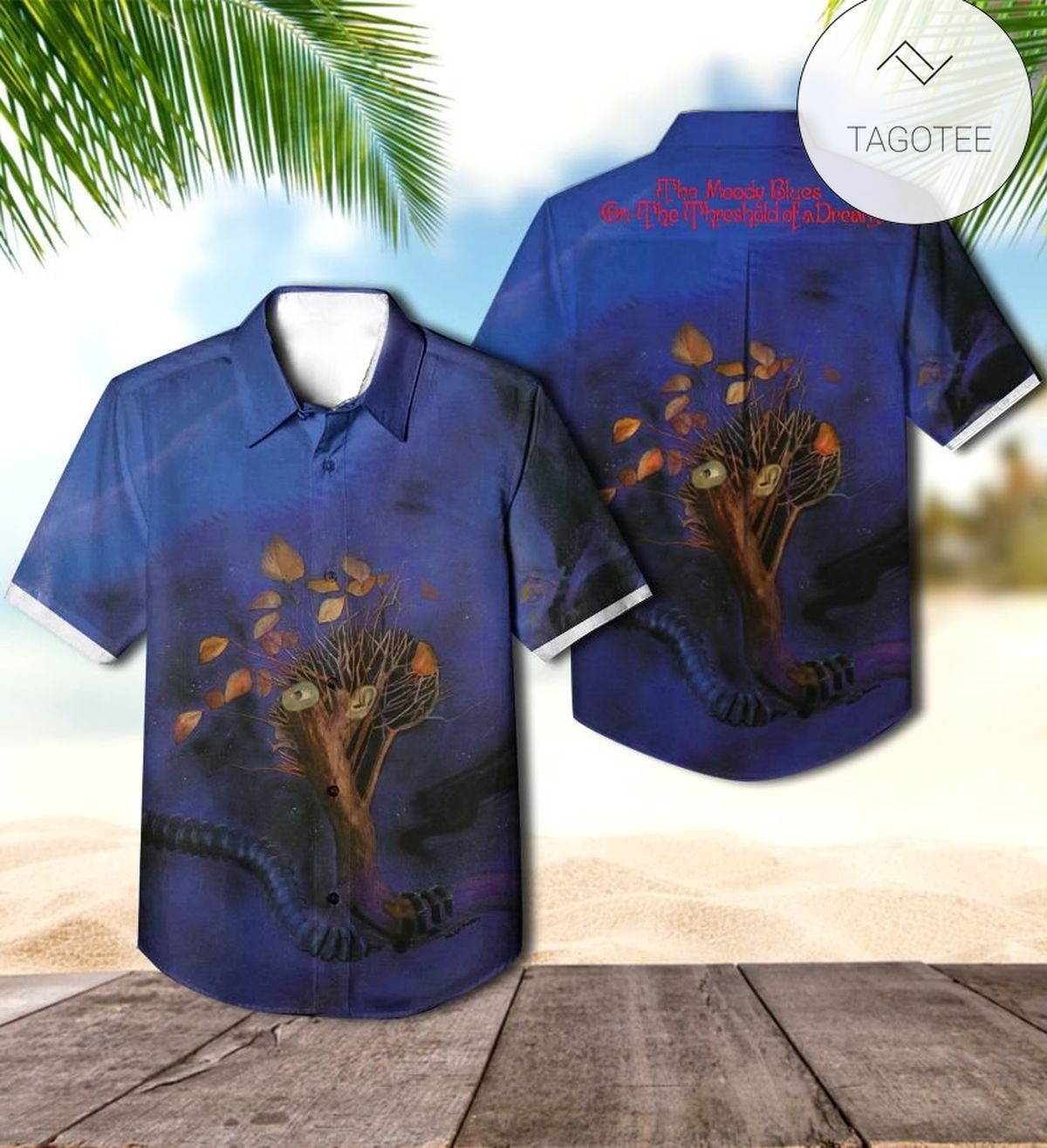 The Moody Blues Long Distance Voyager Album Cover Hawaiian Shirt