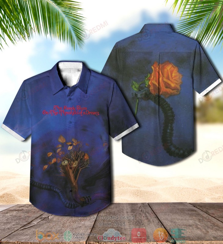 The Moody Blues Strange Times Short Sleeve Hawaiian Shirt