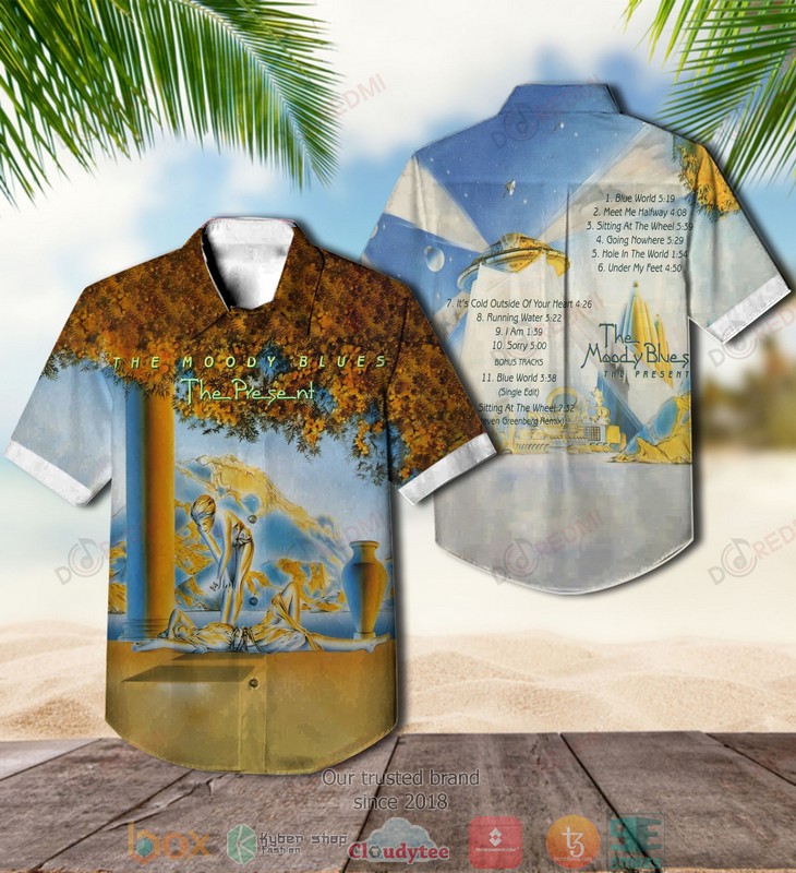 The Moody Blues Sur la Mer yellow Hawaiian Shirt