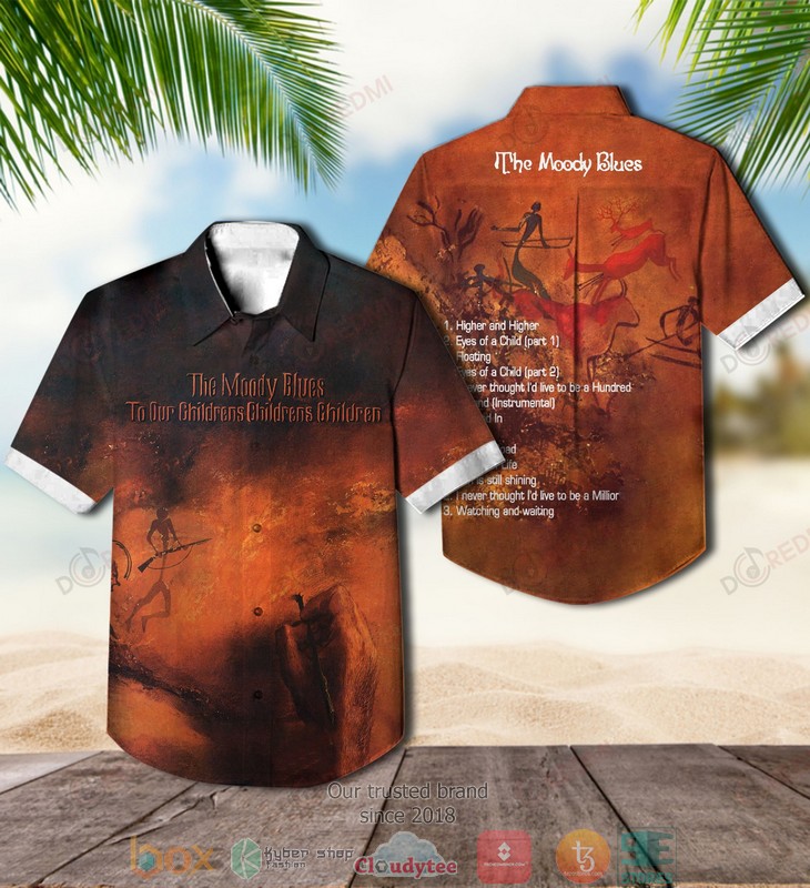 The Moody Blues To Our Children’s Children’s Children Orange Hawaiian Shirt