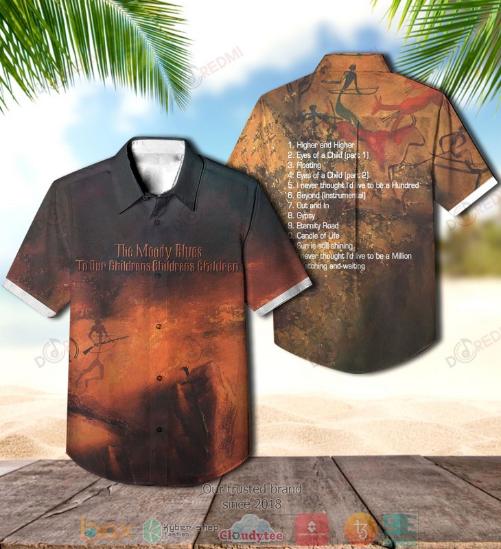 The Moody Blues The Present Short Sleeve Hawaiian Shirt