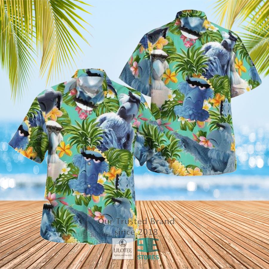 The Muppet Show Animal Blue Red Tropical Hawaiian Shirt