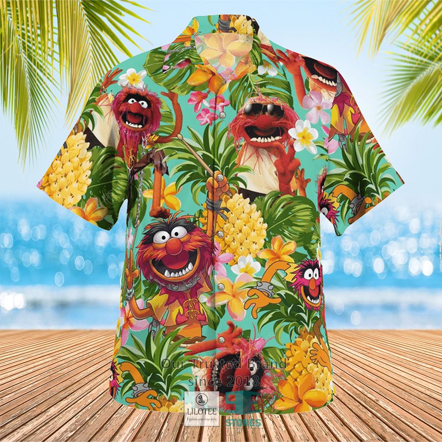 The Muppet Show Animal Blue Red Tropical Hawaiian Shirt