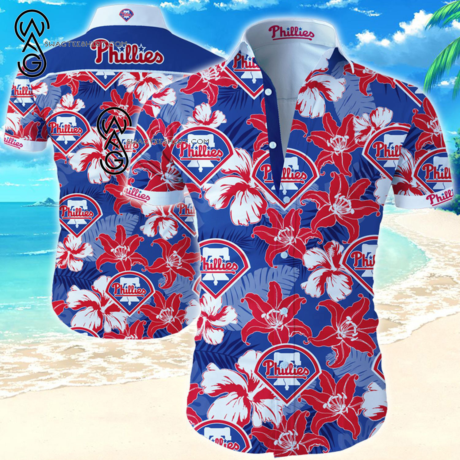 The Philadelphia Phillies Logo Summer Vibes Hawaiian Shirt