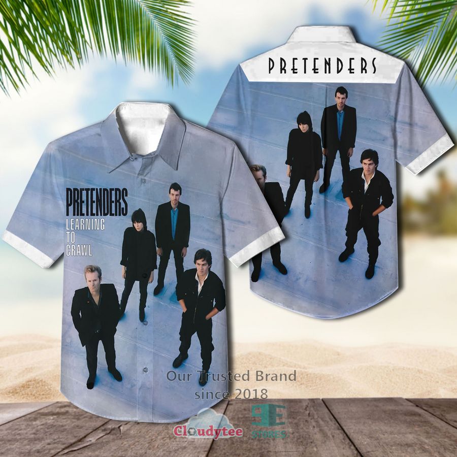 The Pretenders Band Pretenders white Album Hawaiian Shirt