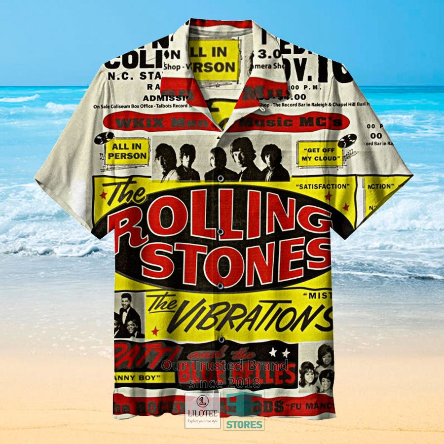 The Rolling Stones – Reynolds Coliseum Casual Hawaiian Shirt